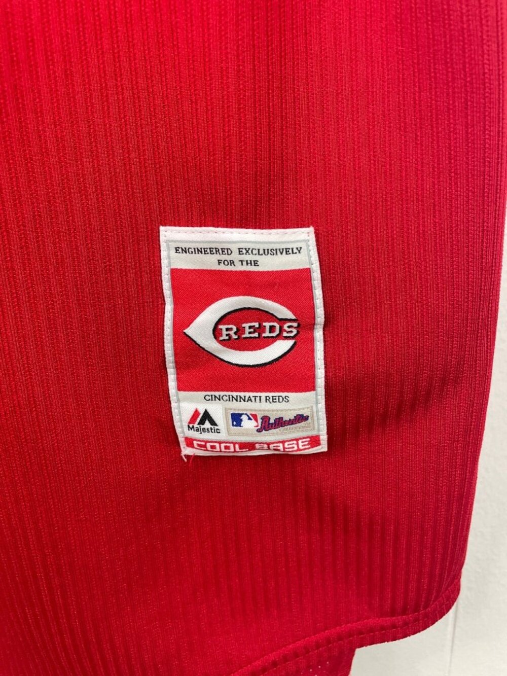 Majestic Cincinnati Reds Baseball Jersey Mens Size 48 Red MLB Replica 2014 - Picture 4 of 9